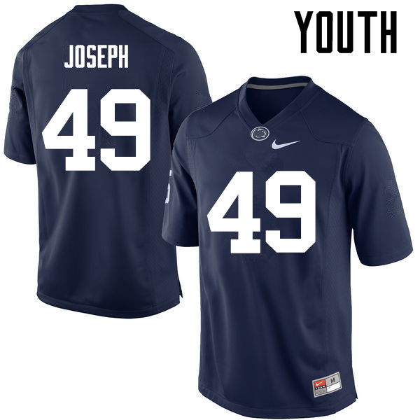 Youth Penn State Nittany Lions #49 Daniel Joseph College Football Jerseys-Navy